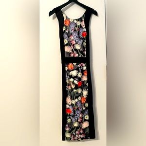 Ted Baker black flower dress